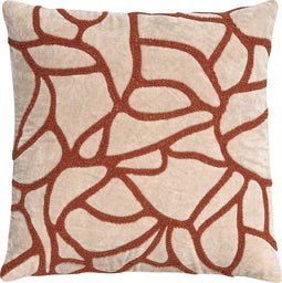 Woood Kussen Erian - Katoen - Beige - 45x45x10