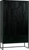 WOOOD Silas 2-Deurs Kast - Essen - Blacknight - 149x85x35