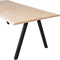 WOOOD Tablo Boomstam Tafel met 2-standen Poot - Eiken - 75x160x90