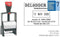 Woord-datumstempel Colop 2660 personaliseerbaar 36x56
