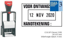 Woord-Datumstempel Colop Classic-L+Bon S2160