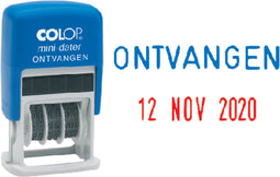 Woord-Datumstempel Colop ONTVANGEN S1600