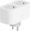 Woox R6153 dubbele smart stekker - wifi stekker met twee stopcontacten