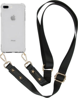 iMoshion Hoesje Geschikt voor iPhone 8 Plus / 7 Plus Hoesje Met Koord - iMoshion Backcover met strap - Transparant