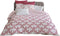 Noorse hoes HOME LINGE PASSION Wit Bordeaux 240 x 260 cm