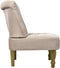 vidaXL Franse stoelen 2 st stof crème