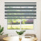 vidaXL - Zebra - rolgordijn - 145x100 - cm - stofbreedte - 140,9 - cm - donkergrijs