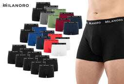 10x Milanoro Heren Boxershorts – Katoen Stretch – Comfort Fit – Maat XL