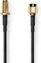 Nedis SMA Antennekabel - SMA Male - SMA Female - Verguld - 50 Ohm - 3 m - Zwart