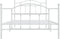 vidaXL - Bedframe - met - hoofd- - en - voeteneinde - metaal - wit - 107x203 - cm