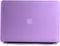 Lunso Geschikt voor MacBook 12 inch cover hoes - case - mat paars
