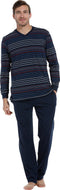 Pastunette - Lounge Broek - 100% Katoen - Lang - Blauw - Maat 6XL