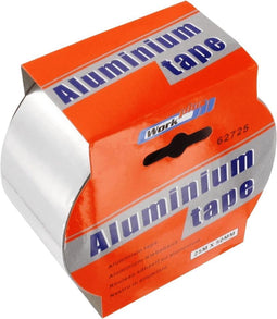 Work-Plus - Aluminium tape zilver 25 meter x 50mm x 0,03mm