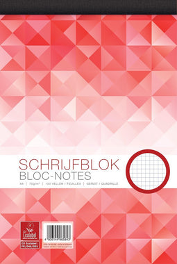 Work - schrijfblok - A4 - ruit 5x5mm - 100 vel - 70g papier - pak van 5