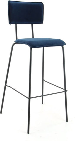 Workliving Barkruk Hoog Bo - Velvet Earth Indigo