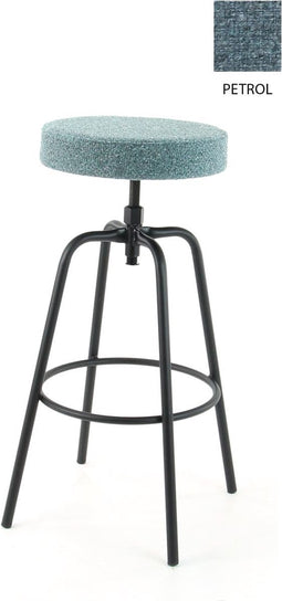 Workliving Barkruk Hoog Rond - Society Boucle Petrol