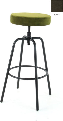 Workliving Barkruk Hoog Rond - Velvet Earth Army