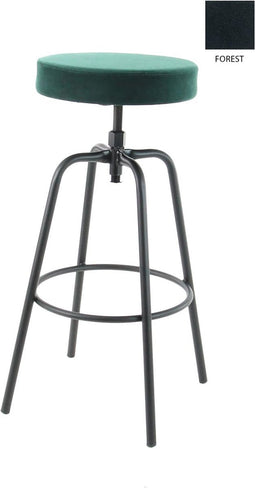 Workliving Barkruk Hoog Rond - Velvet Earth Forest