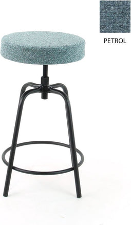 Workliving Barkruk Laag Rond - Society Boucle Mustard