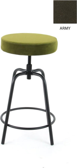 Workliving Barkruk Laag Rond - Velvet Earth Army