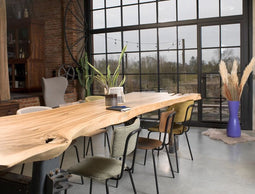 Workliving Eetkamerstoel Bo Society - Boucle Petrol