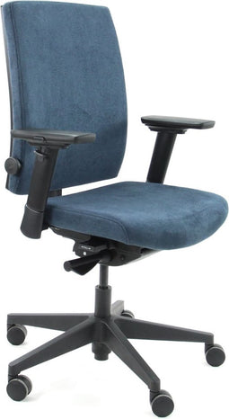 Workliving Eva Comfort Blauw Regain - Bureaustoel Ergonomisch (N)EN 1335