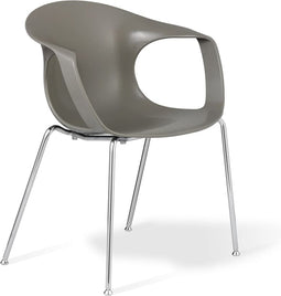 Workliving Flick Eetkamerstoel - Chroom / Grijs