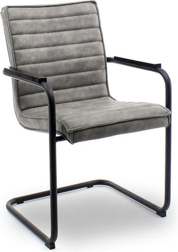 Workliving Haven Eetkamerstoel - Vegan Leer Grijs