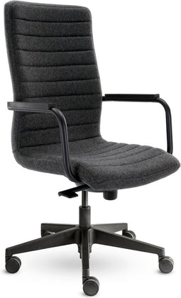 Workliving Homy Design Bureaustoel - Grijs Wolvilt Fenice