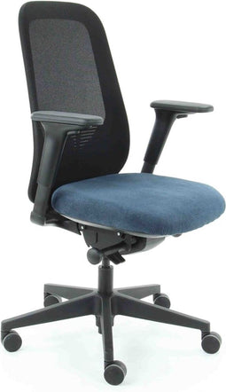 Workliving Nora Mesh Blauw Regain - Bureaustoel Ergonomisch Design NEN1335