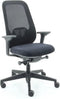 Workliving Nora Mesh Zwart Regain - Bureaustoel Ergonomisch Design NEN1335