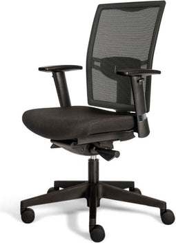 Workliving Projectas V1 Mesh Black Edition - Bureaustoel Ergonomisch Design (N)EN 1335