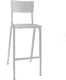 Workliving School Barkruk - Houten Design Wit