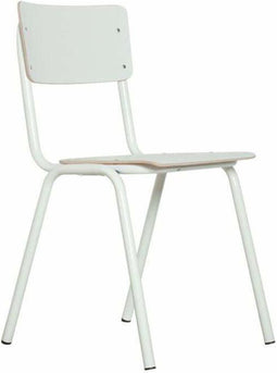 Workliving School Eetkamerstoel - Houten Design Wit
