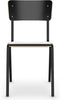 Workliving School Eetkamerstoel - Houten Design Zwart
