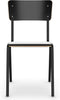 Workliving School Eetkamerstoel - Houten Design Zwart