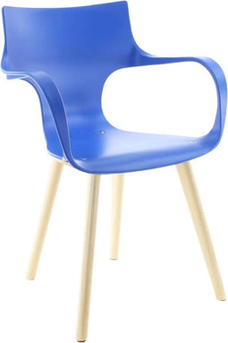 Workliving Stapelbare Stoel Jim - Blauw