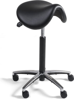 Workliving Zadelkruk XL - PVC Zitting - Alu onderstel - Bureaukruk