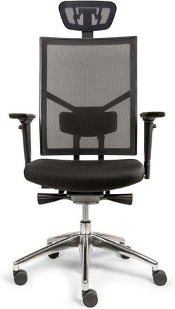 Workliving Zuidas Mesh met hoofdsteun - Bureaustoel Ergonomisch Design (N)EN 1335