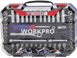 WorkPro WP202522 Schroevendraaierbitset 70-delig