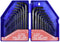 WorkPro Zeskant Stiftsleutelset 0.7 mm, 0.9 mm, 1.3 mm, 1.5 mm, 2.0 mm, 2.5 mm, 3.0 mm, 4.0 mm, 4.5 mm, 5.0 mm, 5.5 mm,