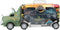 World of Dinosaurs Dinotruck met 3 Pull-back Auto's