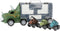 World of Dinosaurs Dinotruck met 3 Pull-back Auto's