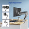 WORLDLIFT - Monitorstandaard - 17 tot 35 inch - Dubbele Monitorarm