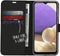 Accezz Galaxy A32 (5G) - Flip cover - Kunstleer - Krasbestendig - Zwart