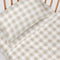 Happy Friday Sheet set 2 pieces Vichy beige 100x130 cm (Cot) Beige