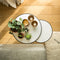Atmooz - Bijzettafel Townsville (set van 2) - Rond - Binnen - Interieur -Wit marmer - Hoogte 48cm - Metaal en marmer