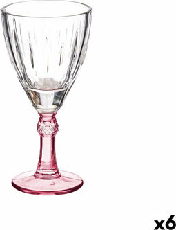 Wijnglas Kristal Roze 6 Stuks (275 ml)