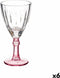 Wijnglas Kristal Roze 6 Stuks (275 ml)