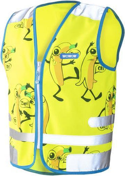 WOWOW Comic veggie Jacket geel - fluohesje kind EN17353 - L